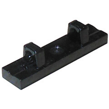 black hinge tile 1 x 4 locking dual 1 finger on top