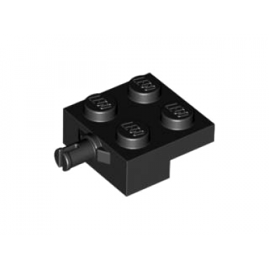 black plate modified 2 x 2 with wheel holder