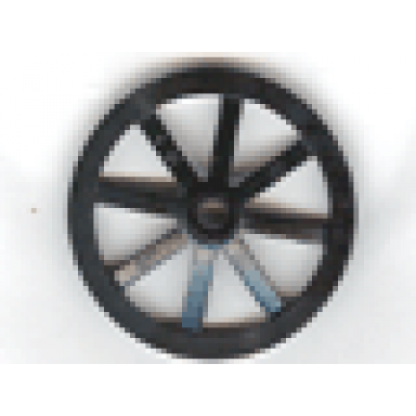 black wheel wagon large 33mm d hole round for wheels holder pin