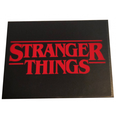 black slope 10 6 x 8 with red stranger things on black background pattern sticker - set 75810