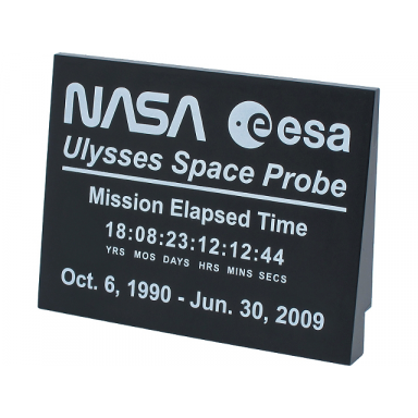black slope 10 6 x 8 with nasa ulysses space probe pattern