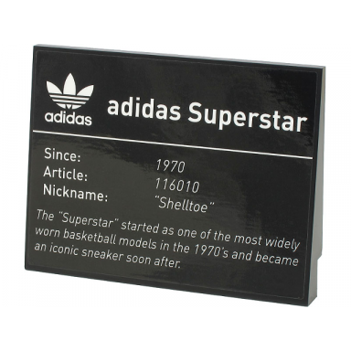 black slope 10 6 x 8 with adidas superstar pattern sticker - set 10282