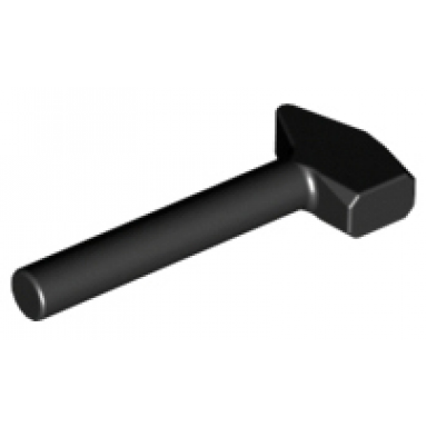 black minifigure utensil tool mallet hammer