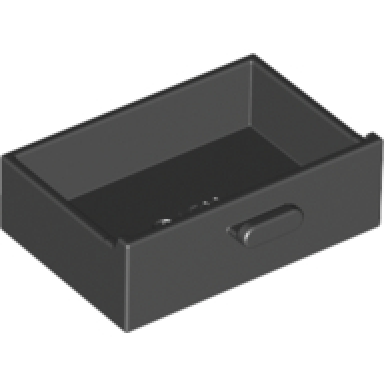 black container cupboard 2 x 3 drawer
