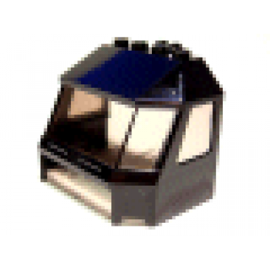 black windscreen 4 x 6 x 4 cab with hinge and 1 x 4 bottom cutout with trans-brown glass 45406 46103
