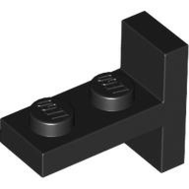 black bracket 1 x 2 - 2 x 1 centered