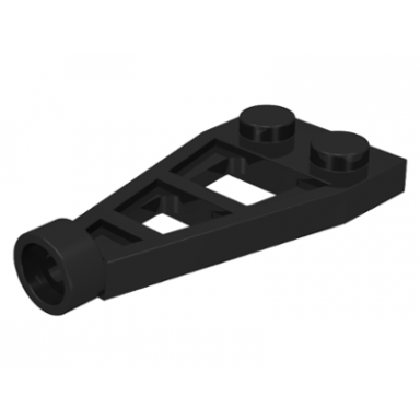 black plate modified 1 x 2 with long stud holder space wing