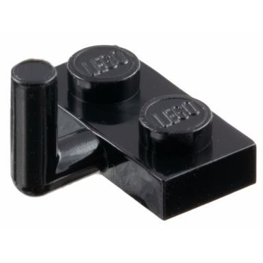 black plate modified 1 x 2 with bar arm up horizontal arm 6mm