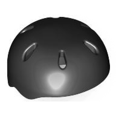 black minifigure headgear helmet sports with vent holes