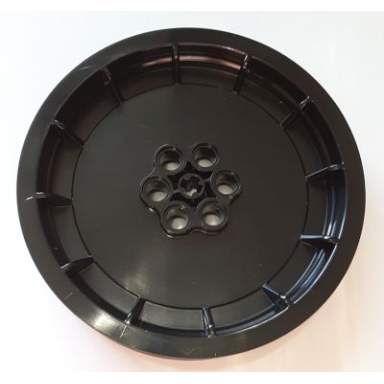 black wheel 75mm d x 15.8mm motorcycle