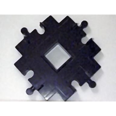 black duplo train track crossover at 90 degrees