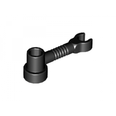 black bar 1 x 3 with clip and stud holder robot arm