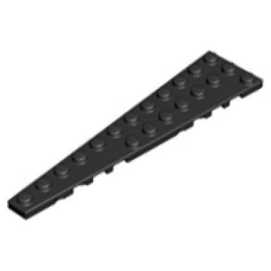 black wedge plate 12 x 3 left