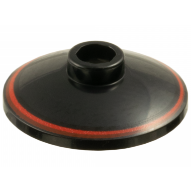 black dish 2 x 2 inverted radar with red ring pattern