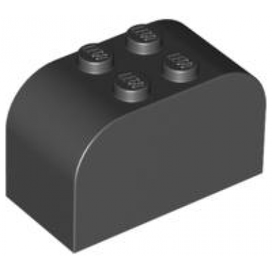 slope curved 4 x 2 x 2 double with 4 studs