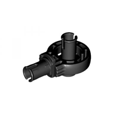 black technic rotation joint ball loop with 2 perpendicular pins with friction