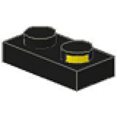 electric plate 1 x 2 with contacts