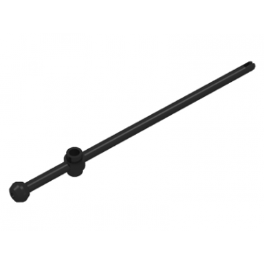 black bar 12l with open stud tow ball and slit boat mast