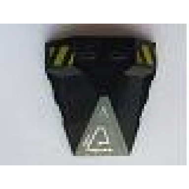 wedge 4 x 4 x 1 1 3 pyramid center with stripes and exo-force circuitry left pattern c stickers - sets 7702 7711