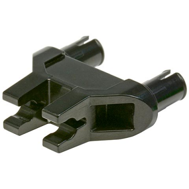 technic pin double triangle 1 x 3 with 2 clips with round pin holes