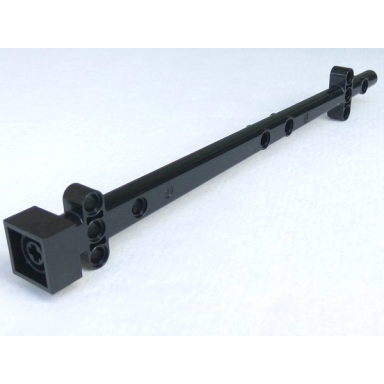 black boat mast 2 x 2 x 20 with holes and axle hole x shape orientation