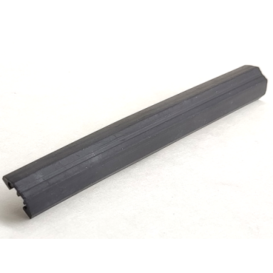 black technic rubber bumper 2 x 18 with angled ends