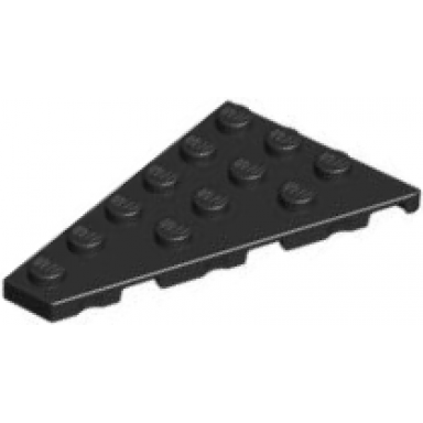 black wedge plate 6 x 4 left