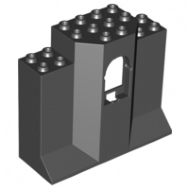 black panel 3 x 8 x 6 with window