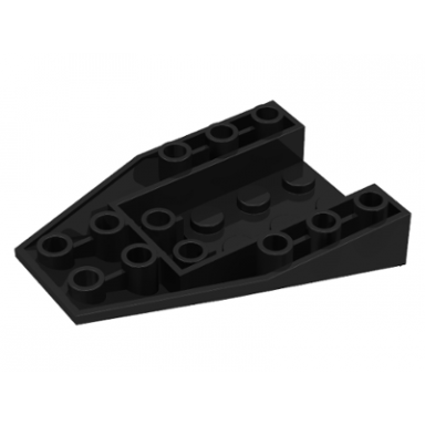 black wedge 6 x 4 triple inverted with connections between 2 studs