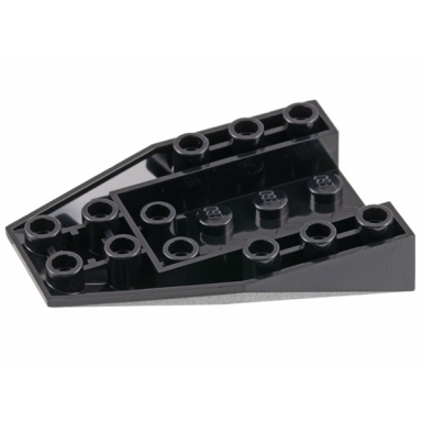 black wedge 6 x 4 triple inverted with connections between 4 studs