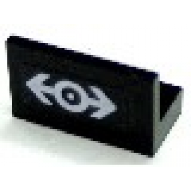 panel 1 x 2 x 1 with train logo white pattern sticker - sets 4549 4554 4563