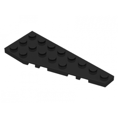 black wedge plate 8 x 3 pentagonal right