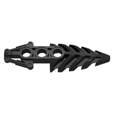 black bionicle foot visorak with 3 pin holes