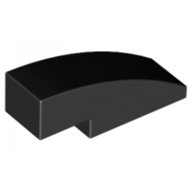 black slope curved 3 x 1