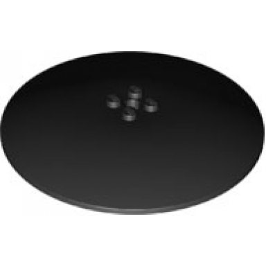black dish 10 x 10 inverted radar - solid studs