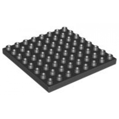 black duplo plate 8 x 8
