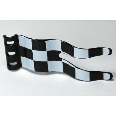 duplo flag wavy 2 x 5 with white checkered pattern