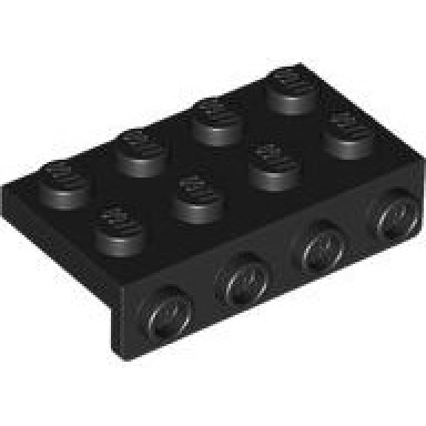black bracket 2 x 4 - 1 x 4