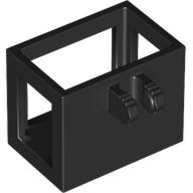 crane bucket lift basket 2 x 3 x 2 with locking hinge fingers