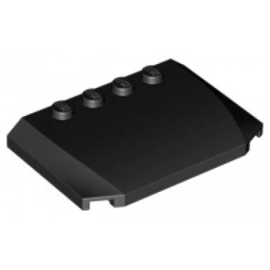black wedge 4 x 6 x 2 3 triple curved