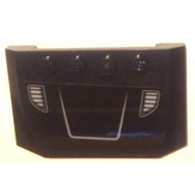 black wedge 4 x 6 x 2 3 triple curved with hood with air intakes pattern sticker - set 60148