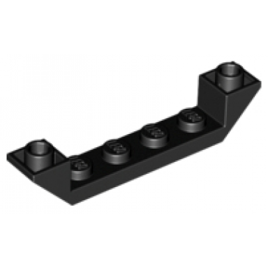 black slope inverted 45 6 x 1 double with 1 x 4 cutout
