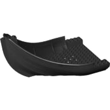 black boat hull viking bow stern