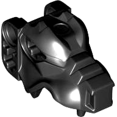 black wolf head fenris wolf jaw upper