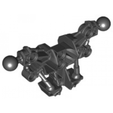 black bionicle piraka torso with 2 ball joint