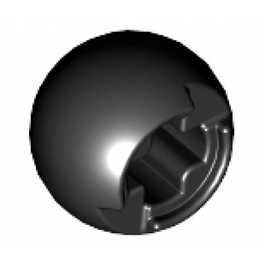 black technic ball joint with through axle hole
