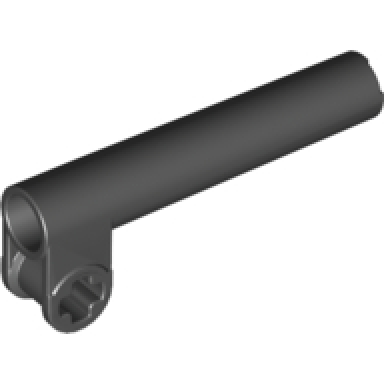 black technic axle connector perpendicular 2 x 5 bent