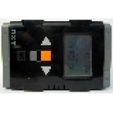 black mindstorms nxt - complete brick with dark bluish gray base