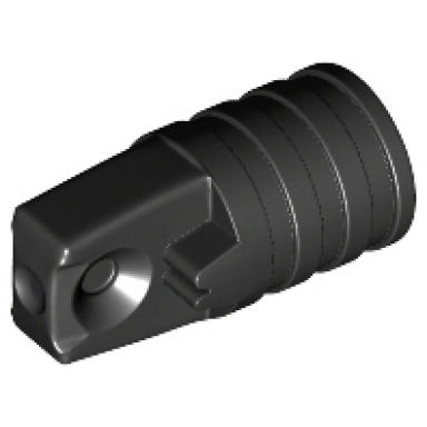 hinge cylinder 1 x 2 locking with 1 finger and axle hole on ends without slots