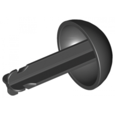 black duplo cannon ball 1 2 with large axle connector